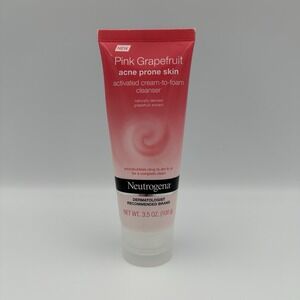 Neutrogena Pink Grapefruit Acne Prone Skin Cream To‎ Foam Cleanser NEW SEALED